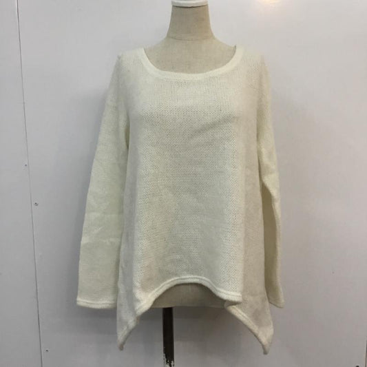 セシルマクビー CECIL McBEE ニット、セーター 長袖 M 無地 白 / ホワイト /  レディース USED 古着 中古 10054443
