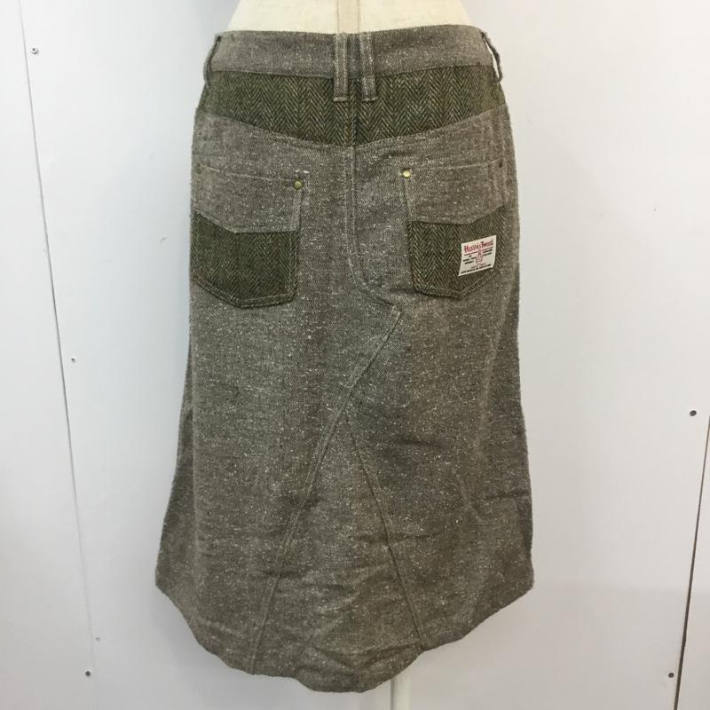 ハリスツイード HARRIS TWEED スカート ひざ丈スカート  マルチカラー / マルチカラー /  レディース USED 古着 中古 10054456