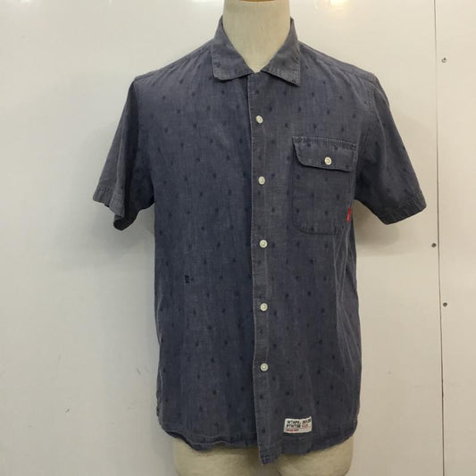ダブルタップス W)TAPS シャツ、ブラウス 半袖 M 総柄 水色 / ライトブルー /  メンズ USED 古着 中古 10054524