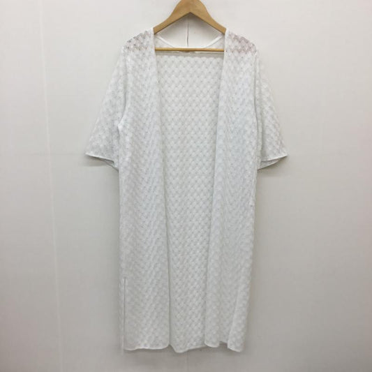 ショコラ フィネ ローブ chocol raffine robe カーディガン 七分袖 レース7分袖カーディガン FREE 白 / ホワイト /  レディース USED 古着 中古 10054764