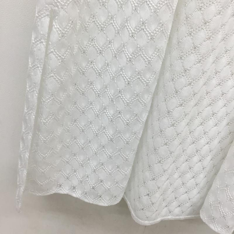 ショコラ フィネ ローブ chocol raffine robe カーディガン 七分袖 レース7分袖カーディガン FREE 白 / ホワイト /  レディース USED 古着 中古 10054764