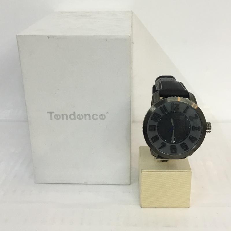 テンデンス Tendence 腕時計 アナログ（クォーツ式） SWISS MADE SPORT TE450004-S スイスメイド スポーツ 無地 黒 / ブラック /  メンズ USED 古着 中古 10054951