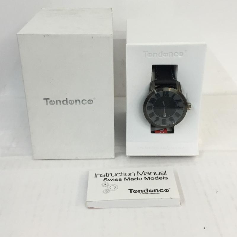 テンデンス Tendence 腕時計 アナログ（クォーツ式） SWISS MADE SPORT TE450004-S スイスメイド スポーツ 無地 黒 / ブラック /  メンズ USED 古着 中古 10054951