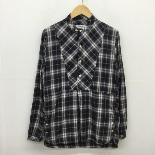 ノンネイティブ nonnative シャツ、ブラウス 長袖 ハーフボタン長袖チェックシャツ 0 チェック 白 / ホワイト / X 黒 / ブラック / X 灰 / グレー /  メンズ USED 古着 中古 10054975