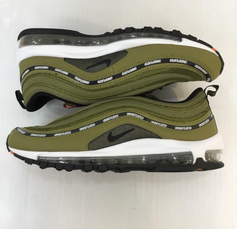 ナイキ NIKE スニーカー スニーカー DC4830 300 NIKE × UNDEFEATED アンディフィーテッド AIR MAX 97 コラボ 28cm 箱有 タグ付き 28.0cm ロゴ、文字 カーキ / カーキ /  メンズ USED 古着 中古 10055032