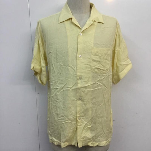 フリークスストア FREAK'S STORE シャツ、ブラウス 半袖 開襟シャツ M 無地 黄 / イエロー /  メンズ USED 古着 中古 10055683