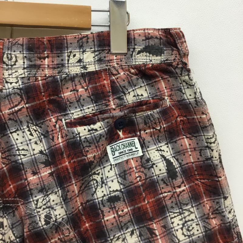バックチャンネル Back Channel パンツ ショートパンツ 総柄チェックショートパンツ L チェック 白 / ホワイト / X 赤 / レッド / X 青 / ブルー /  メンズ USED 古着 中古 10055891