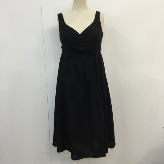 バーバリーブルーレーベル BURBERRY BLUE LABEL ワンピース ひざ丈スカート 36 無地 黒 / ブラック /  レディース USED 古着 中古 10056232