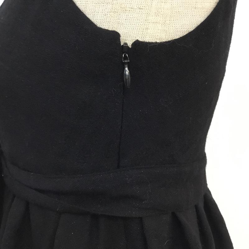 バーバリーブルーレーベル BURBERRY BLUE LABEL ワンピース ひざ丈スカート 36 無地 黒 / ブラック /  レディース USED 古着 中古 10056232