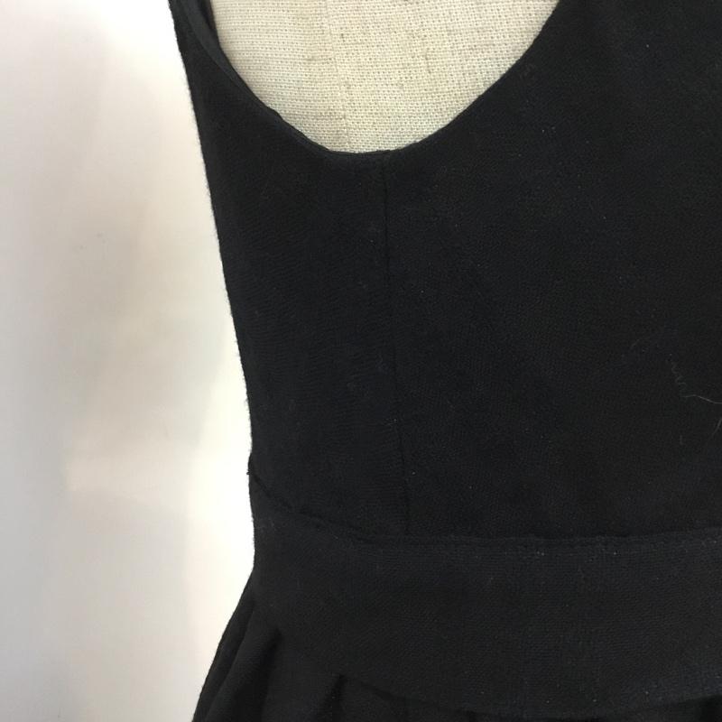 バーバリーブルーレーベル BURBERRY BLUE LABEL ワンピース ひざ丈スカート 36 無地 黒 / ブラック /  レディース USED 古着 中古 10056232