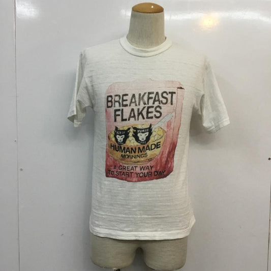 ヒューマンメード HUMAN MADE Tシャツ 半袖 S プリント 白 / ホワイト /  メンズ USED 古着 中古 10056240