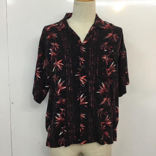 ジーナシス JEANASIS シャツ、ブラウス 半袖 FREE 総柄 黒 / ブラック /  レディース USED 古着 中古 10056458
