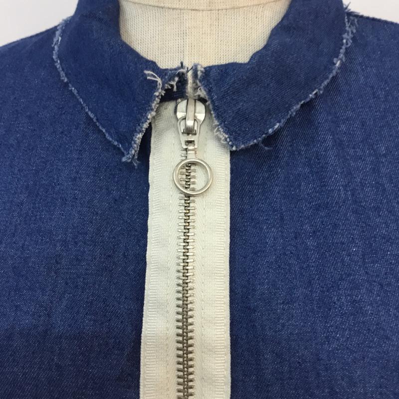 ザラ ZARA TRAFALUC ワンピース ひざ丈スカート S 無地 インディゴ / インディゴ /  レディース USED 古着 中古 10056479