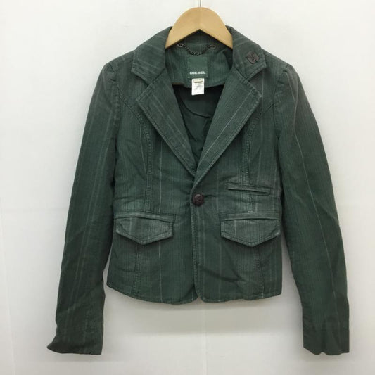 ディーゼル DIESEL ジャケット、上着 ジャケット、ブレザー XS 緑 / グリーン /  レディース USED 古着 中古 10056806