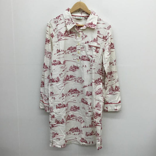 エルエルビーン L.L.Bean ワンピース ロングスカート XS 総柄 白 / ホワイト / X 赤 / レッド /  レディース USED 古着 中古 10056935