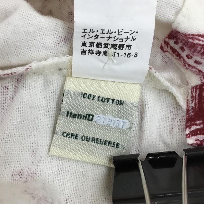 エルエルビーン L.L.Bean ワンピース ロングスカート XS 総柄 白 / ホワイト / X 赤 / レッド /  レディース USED 古着 中古 10056935