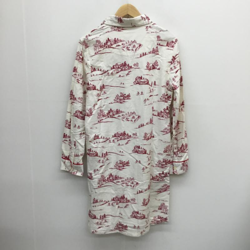 エルエルビーン L.L.Bean ワンピース ロングスカート XS 総柄 白 / ホワイト / X 赤 / レッド /  レディース USED 古着 中古 10056935