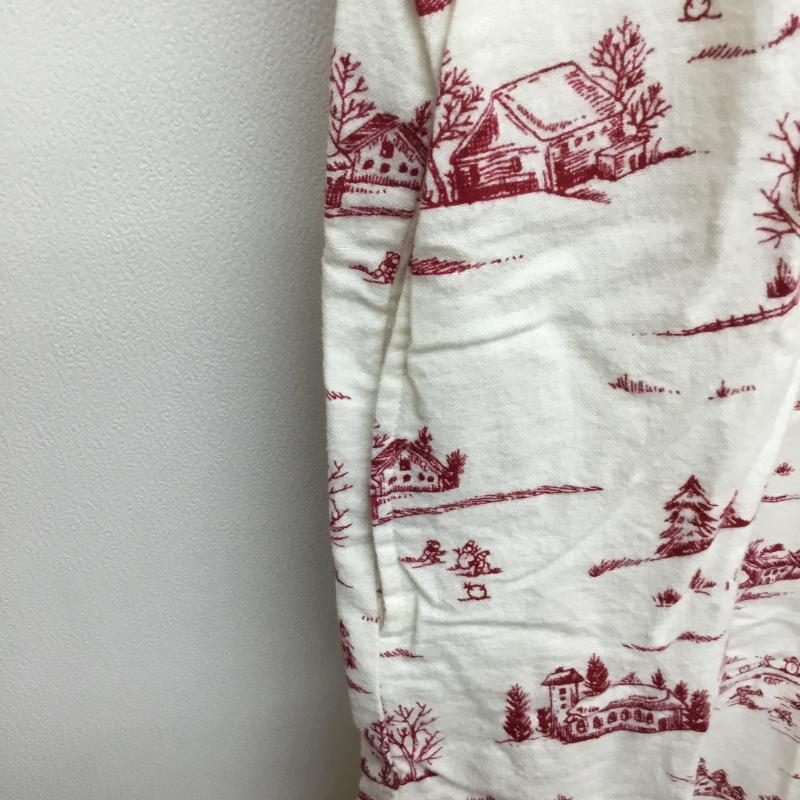 エルエルビーン L.L.Bean ワンピース ロングスカート XS 総柄 白 / ホワイト / X 赤 / レッド /  レディース USED 古着 中古 10056935
