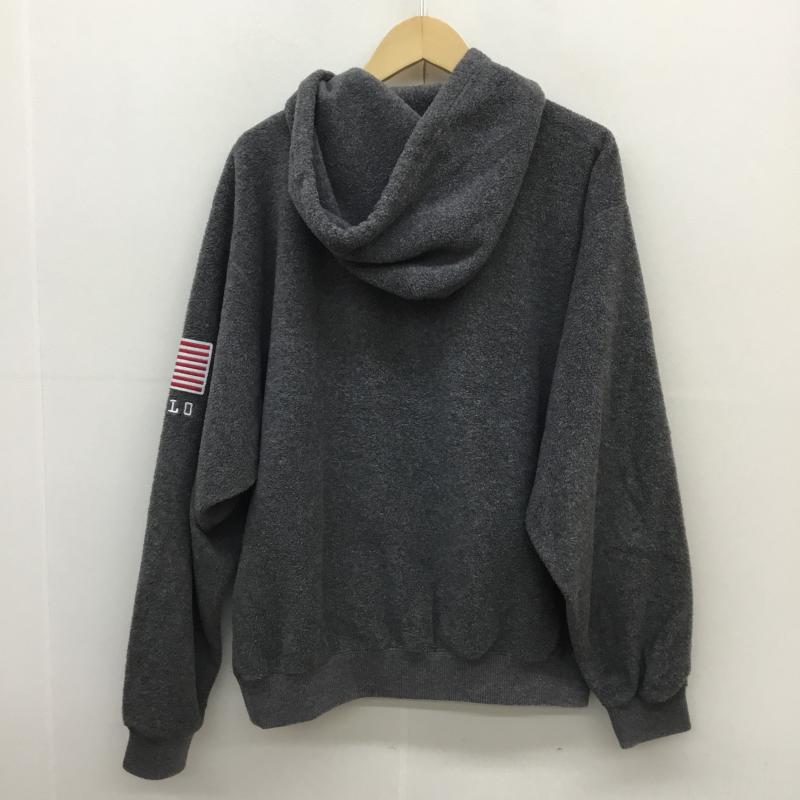 ポロスポーツラルフローレン POLOSPORT パーカー 長袖 USAロゴプルオーバーボアパーカー 星条旗 L 灰 / グレー /  メンズ USED 古着 中古 10057065