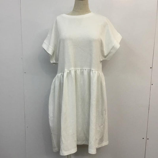 ザラ ZARA ワンピース ミニスカート S 無地 白 / ホワイト /  レディース USED 古着 中古 10057253