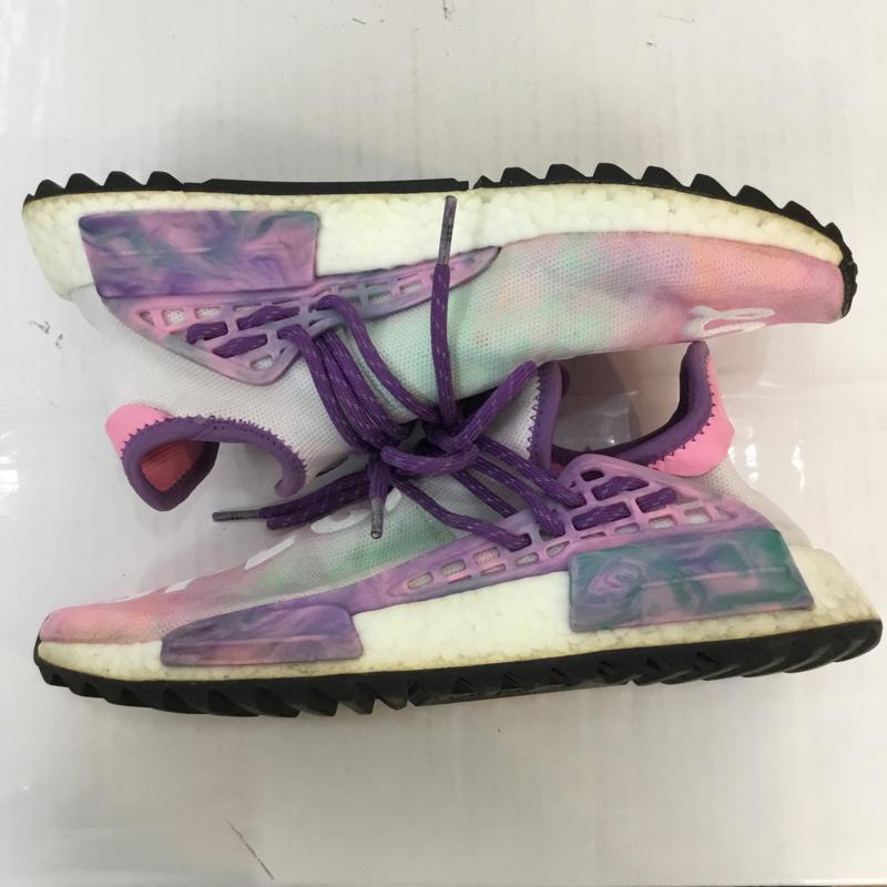 アディダスオリジナルス adidas originals スニーカー スニーカー AC7362 PW HU HOLI NMD MC ファレル ウィリアムス ホーリー ノマド 26.5cm 26.5cm 刺繍 桃 / ピンク / X 白 / ホワイト / X 紫 / パープル /  メンズ USED 古着 中古 10057267