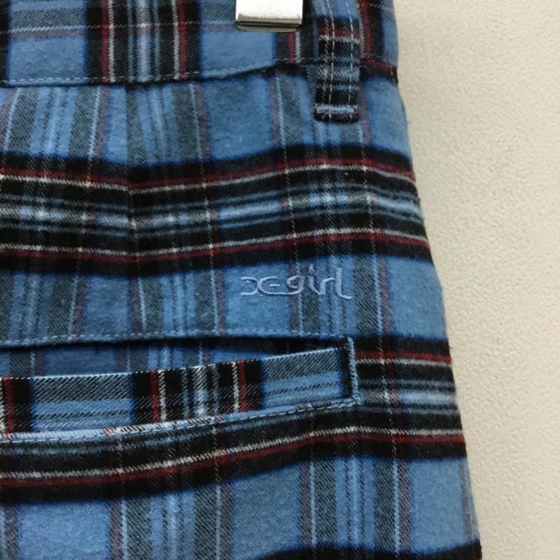 エックスガール X-girl スカート ロングスカート PLAID BUTTON-FRONT SKIRT 1 チェック 青 / ブルー /  レディース USED 古着 中古 10057420