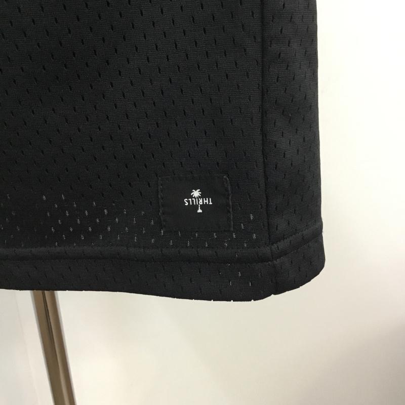 スリルズ THRILLS パンツ ショートパンツ ハーフパンツ ロゴ プリント 32 プリント 黒 / ブラック /  メンズ USED 古着 中古 10057447