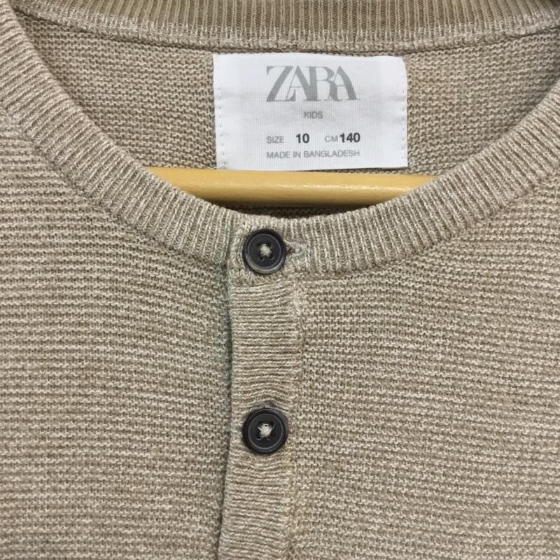 ザラ ZARA ニット、セーター 長袖 クルーネック キッズ 140cm 140cm 無地 ベージュ / ベージュ /  ガールズ USED 古着 中古 10057550