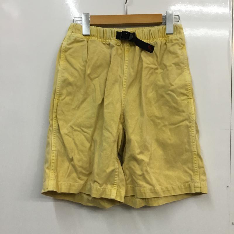 グラミチ GRAMICCI パンツ ショートパンツ 23151 クライミング コットン S 無地 X ロゴ、文字 黄 / イエロー /  メンズ USED 古着 中古 10058018