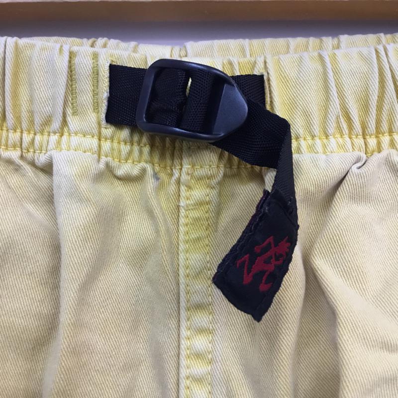 グラミチ GRAMICCI パンツ ショートパンツ 23151 クライミング コットン S 無地 X ロゴ、文字 黄 / イエロー /  メンズ USED 古着 中古 10058018