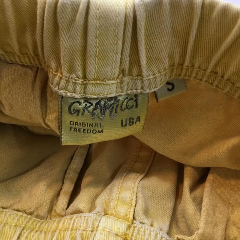グラミチ GRAMICCI パンツ ショートパンツ 23151 クライミング コットン S 無地 X ロゴ、文字 黄 / イエロー /  メンズ USED 古着 中古 10058018