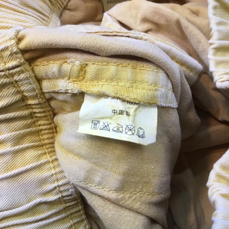 グラミチ GRAMICCI パンツ ショートパンツ 23151 クライミング コットン S 無地 X ロゴ、文字 黄 / イエロー /  メンズ USED 古着 中古 10058018