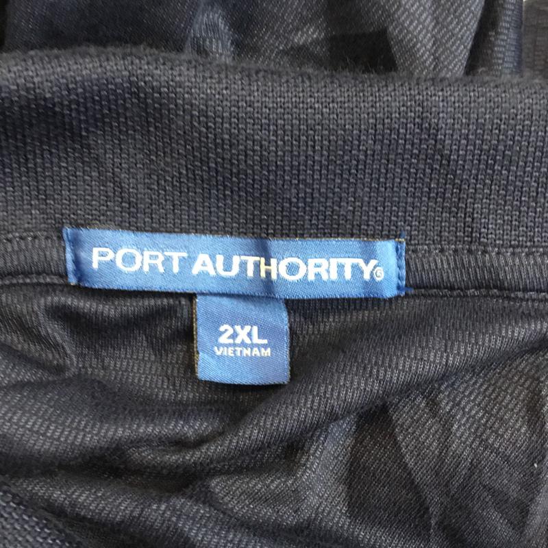 古着 USED ポロシャツ 半袖 PORT AUTHORITY 古着 ロゴ、文字 紺 / ネイビー /  メンズ USED 古着 中古 10058088