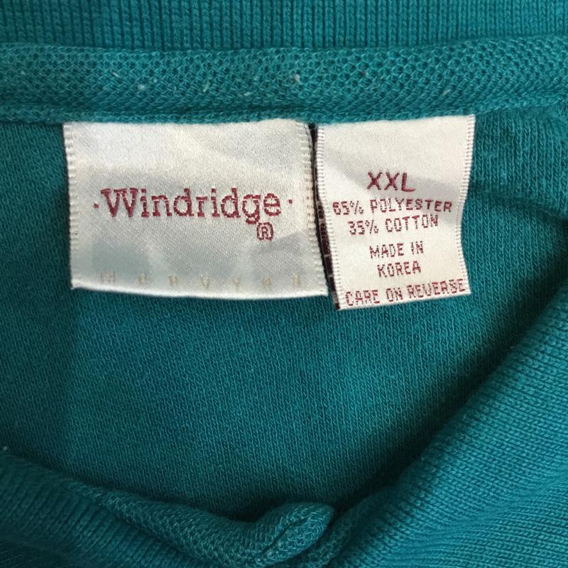 古着 USED ポロシャツ 半袖 Windridge 胸ポケット XXL 無地 緑 / グリーン /  メンズ USED 古着 中古 10058126