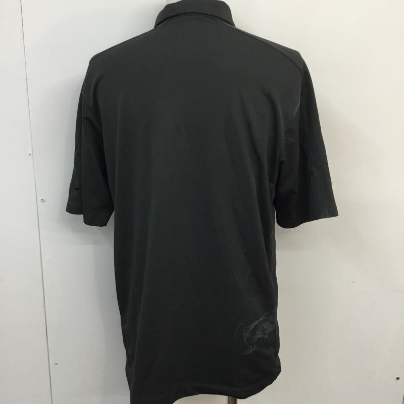 ナイキ NIKE ポロシャツ 半袖 HO180911TMV DRI FIT M ワンポイント チャコールグレー / チャコールグレー /  メンズ USED 古着 中古 10058128