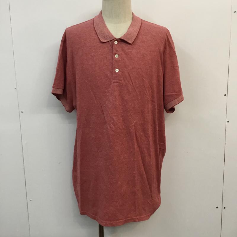 オールドネイビー OLD NAVY ポロシャツ 半袖 コットン シンプル XXL 無地 赤 / レッド /  メンズ USED 古着 中古 10058139