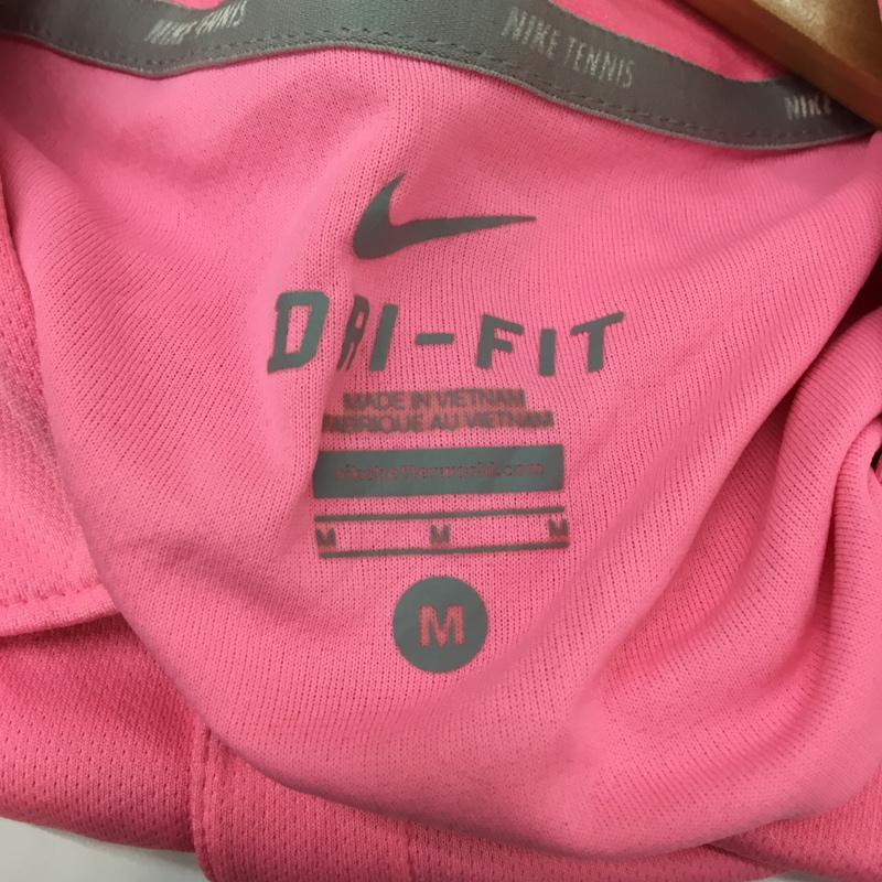 ナイキ NIKE ポロシャツ 半袖 DRI-FIT SU131103 M ロゴ、文字 桃 / ピンク /  メンズ USED 古着 中古 10058168