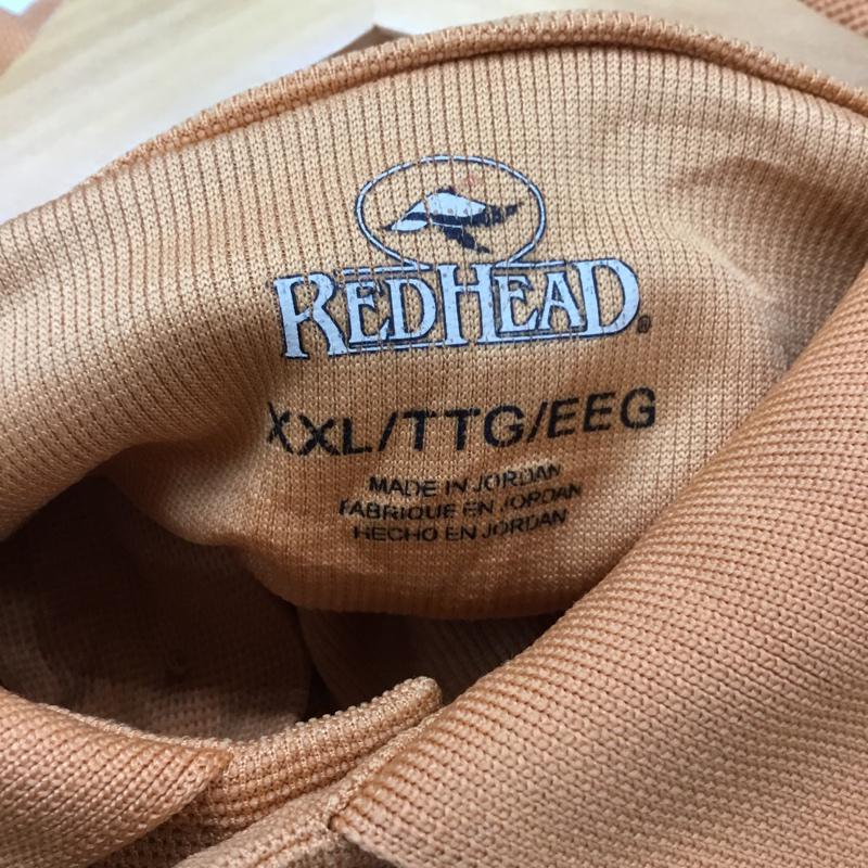 古着 USED ポロシャツ 半袖 RED HEAD XXL 無地 橙 / オレンジ /  メンズ USED 古着 中古 10058192