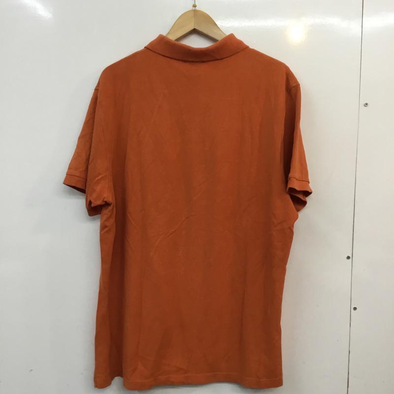 ジェイクルー J.CREW ポロシャツ 半袖 コットン 鹿の子 XL 無地 橙 / オレンジ /  メンズ USED 古着 中古 10058200