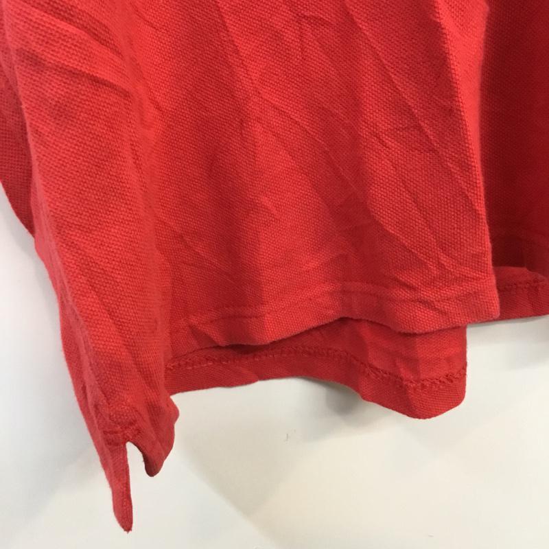 オールドネイビー OLD NAVY ポロシャツ 半袖 コットン 鹿の子 XXL 無地 赤 / レッド /  メンズ USED 古着 中古 10058209