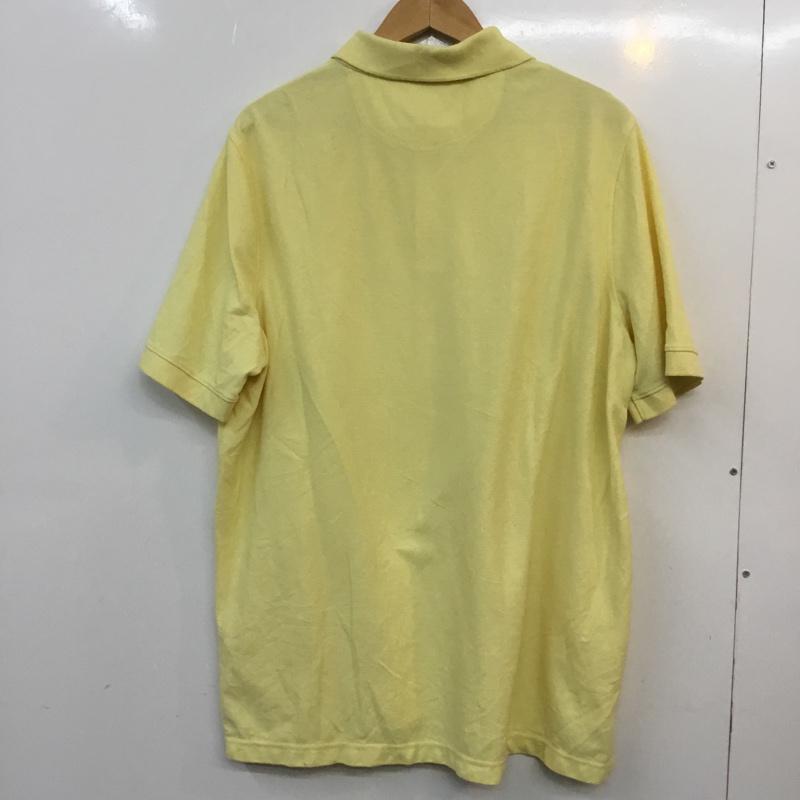 古着 USED ポロシャツ 半袖 XL 無地 黄 / イエロー /  メンズ USED 古着 中古 10058232