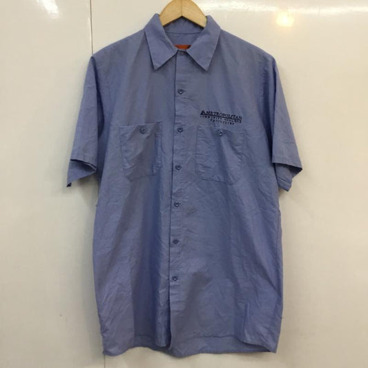 レッドキャップ RED KAP シャツ、ブラウス 半袖 M 無地 水色 / ライトブルー /  メンズ USED 古着 中古 10058288