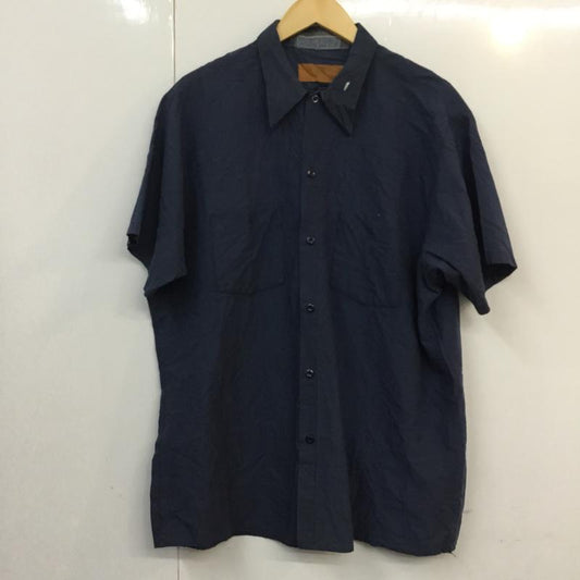 古着 USED シャツ、ブラウス 半袖 XL 無地 紺 / ネイビー /  メンズ USED 古着 中古 10058290