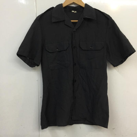 古着 USED シャツ、ブラウス 半袖 無地 黒 / ブラック /  メンズ USED 古着 中古 10058291