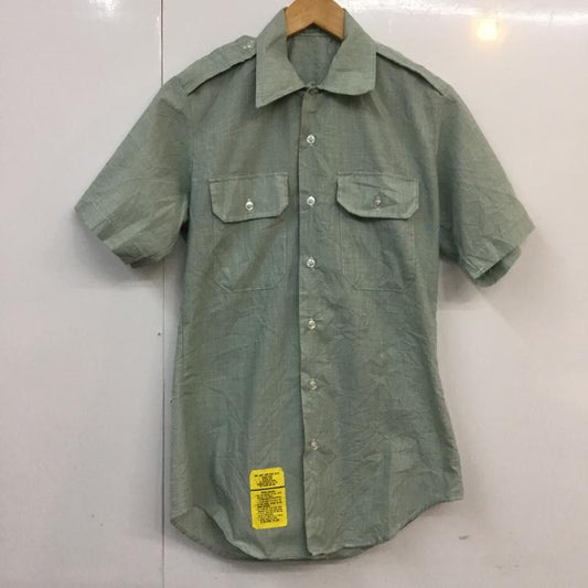 古着 USED シャツ、ブラウス 半袖 無地 薄緑 / ライトグリーン /  メンズ USED 古着 中古 10058316