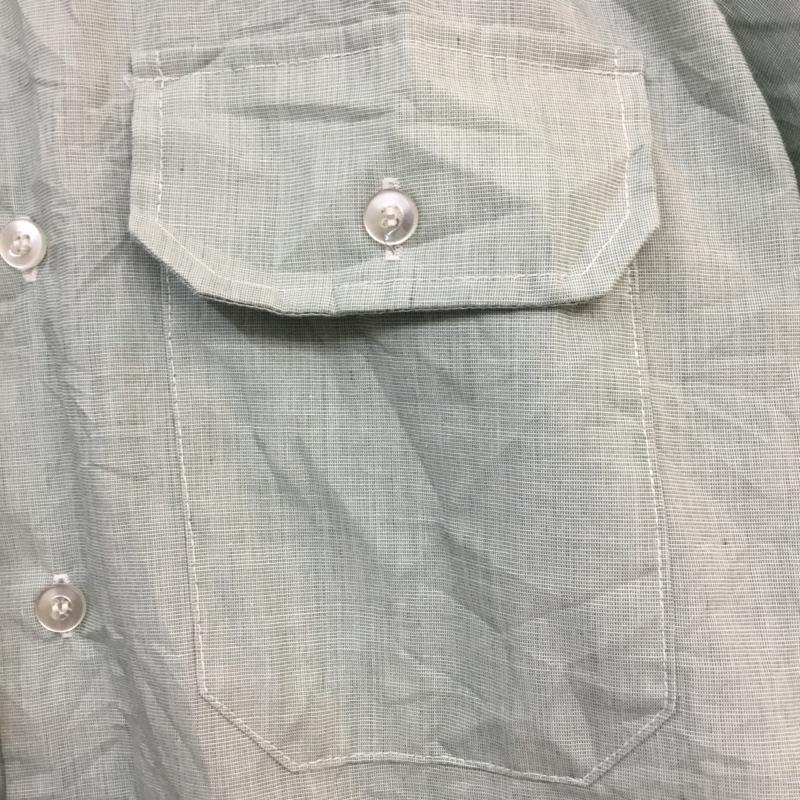 古着 USED シャツ、ブラウス 半袖 無地 薄緑 / ライトグリーン /  メンズ USED 古着 中古 10058316