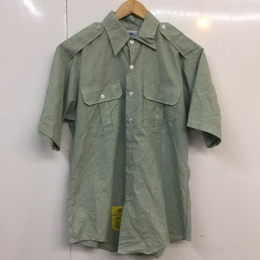 古着 USED シャツ、ブラウス 半袖 無地 薄緑 / ライトグリーン /  メンズ USED 古着 中古 10058323
