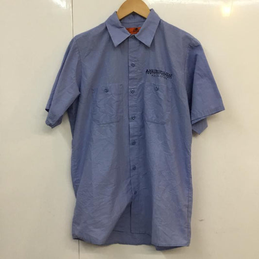 レッドキャップ RED KAP シャツ、ブラウス 半袖 M 無地 水色 / ライトブルー /  メンズ USED 古着 中古 10058326