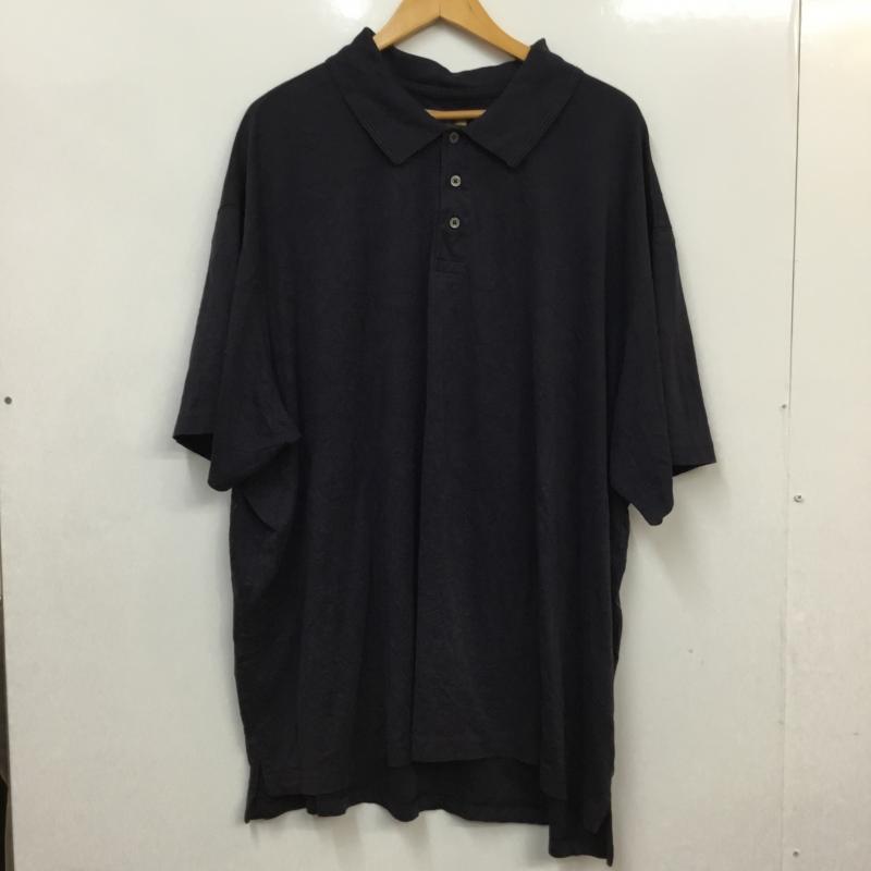 古着 USED ポロシャツ 半袖 シンプル QUICK DRI 無地 紺 / ネイビー /  メンズ USED 古着 中古 10058381