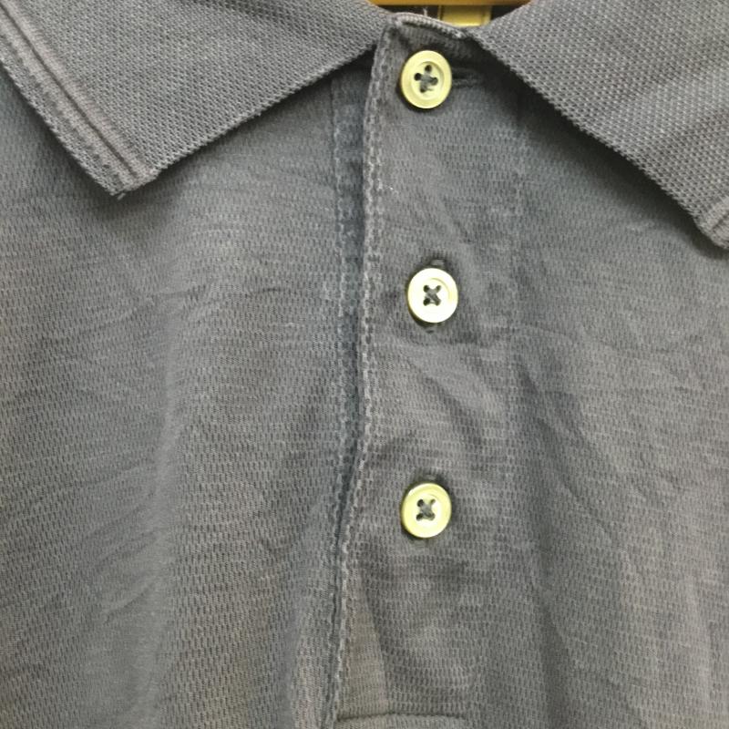 古着 USED ポロシャツ 半袖 シンプル QUICK DRI 無地 紺 / ネイビー /  メンズ USED 古着 中古 10058381